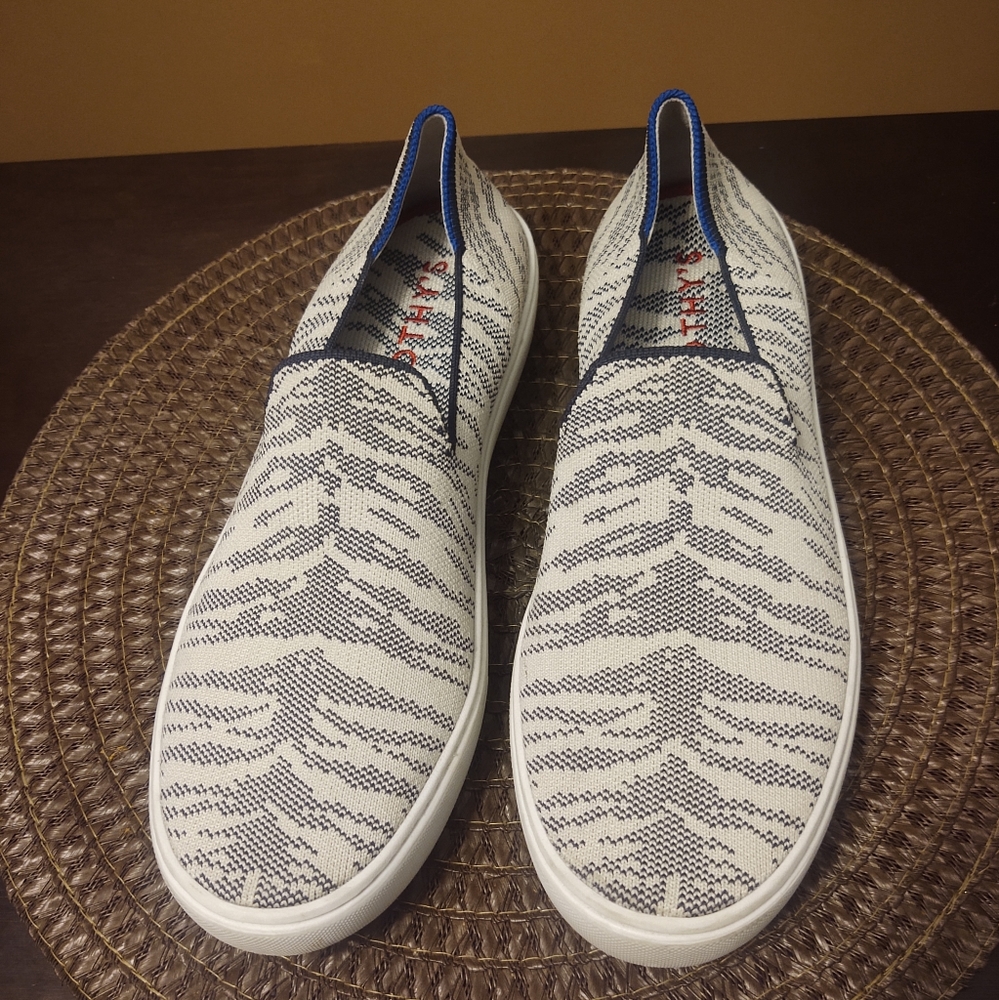 ROTHY'S 🔥Rare  Maritime Tiger Stripes the Sneakers Wm Sz US 10 EU 40 loafers